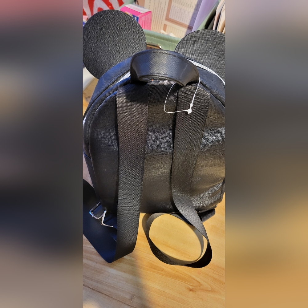 Disney Black Backpack with Red and White Bow - Picture 2 of 4